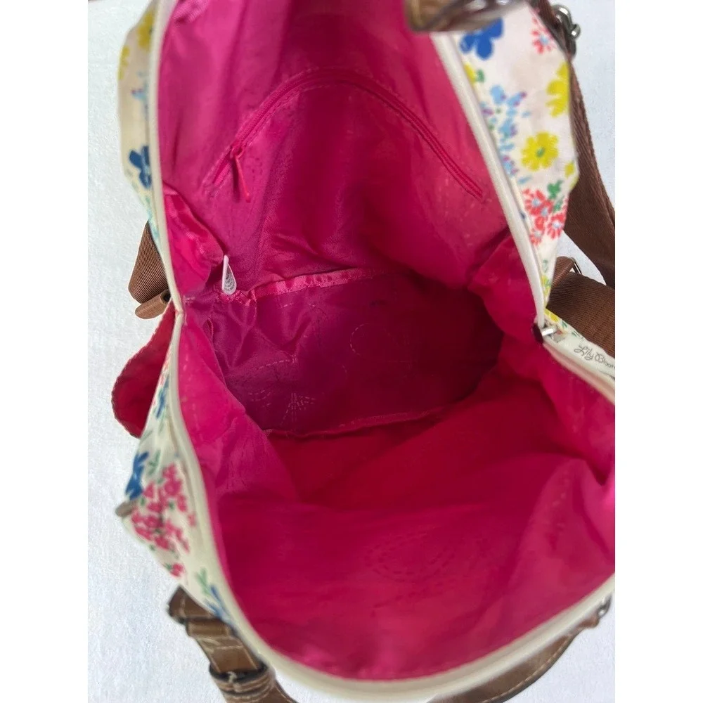 Lily Bloom Backpack Womens Medium Multi-Color‎ Floral Eco-Friendly Canvas Bag